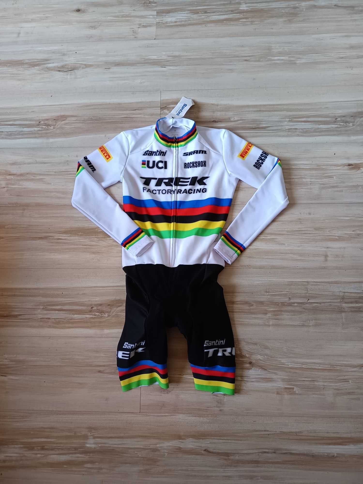 Оригинален вело гащеризон Santini Trek Factory Racing World Champion