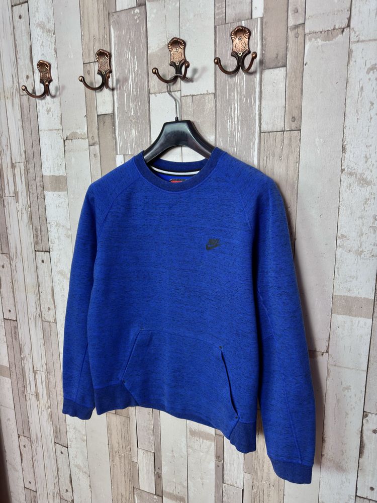 Pulover bluza sweater sweatshirt Nike Tech Crew royal blue bumbac