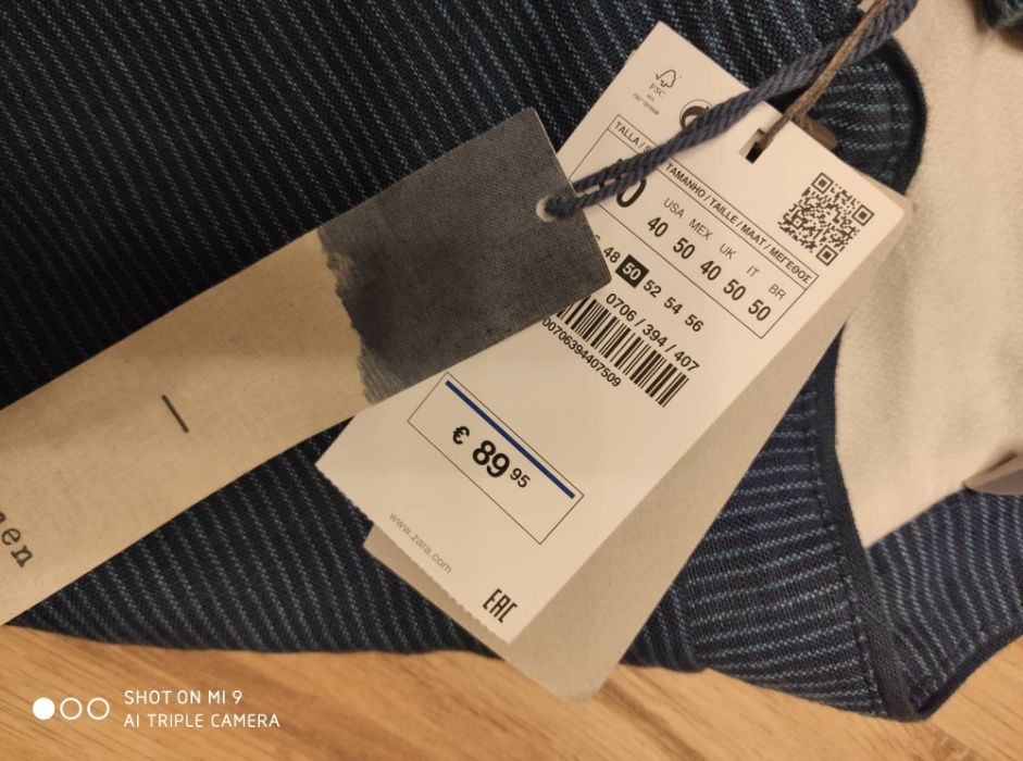 Sacou Zara Man, nou cu etichetă