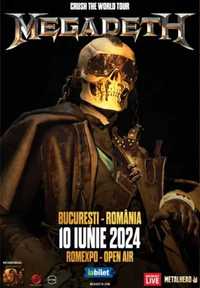 Bilet Megadeth - concert Bucuresti 10 iunie 2024