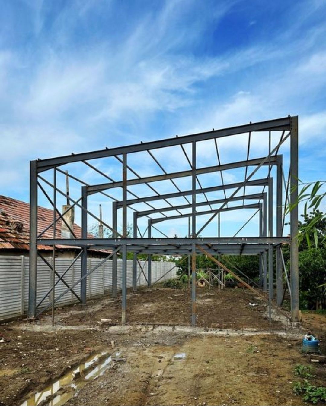 Vând hale metalice pret 12x20x4
