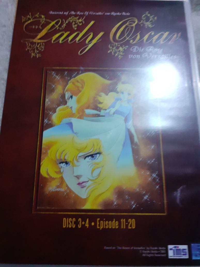 Manga,anime 8 DVD/Lady Oscar,Rose de Versailles în lb.germană