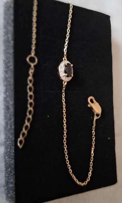 Bratara aur 14k diamante si safir