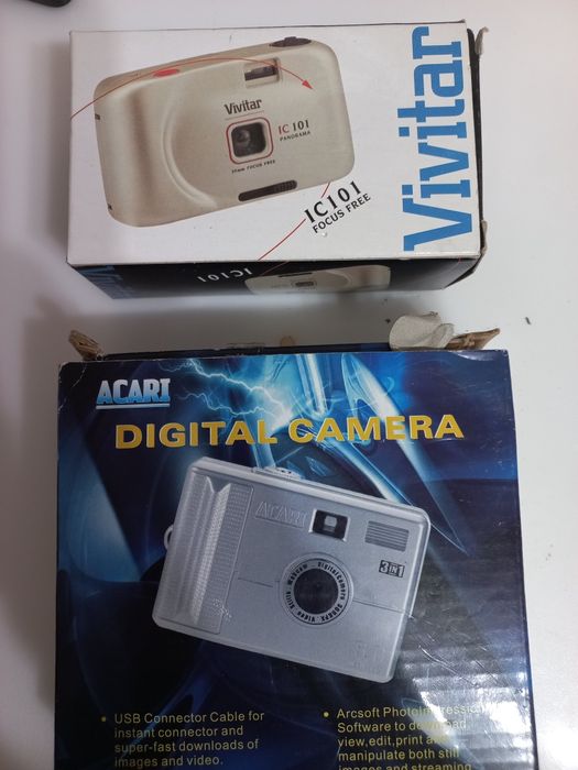 Acari digital camera si vivitar ic 101 vintage retro colectie