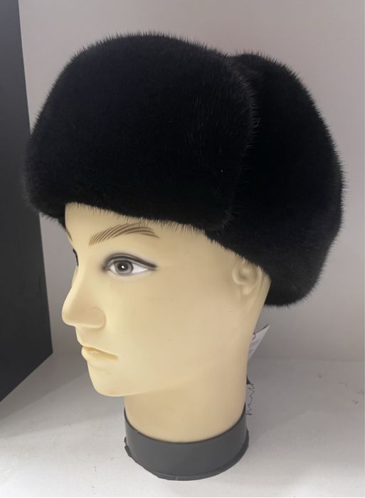 Новая шапка норковая уганка Blackglama р56-58