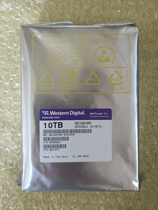 Для видеонаблюдения жесткий диск wd purple 10 тб
