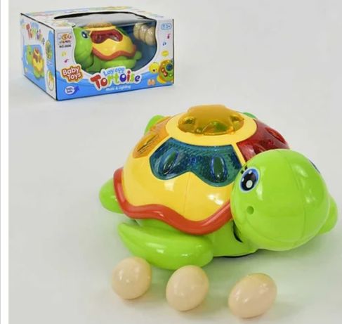 Игрушка черепаха, музыкальная, светящаяся и откладывает яйца