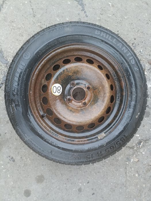 Jantă+ anvelopă 185 / 65 / R15 Renault, Dacia 4x100