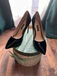Pantofi stiletto negri piele 37, Nine West