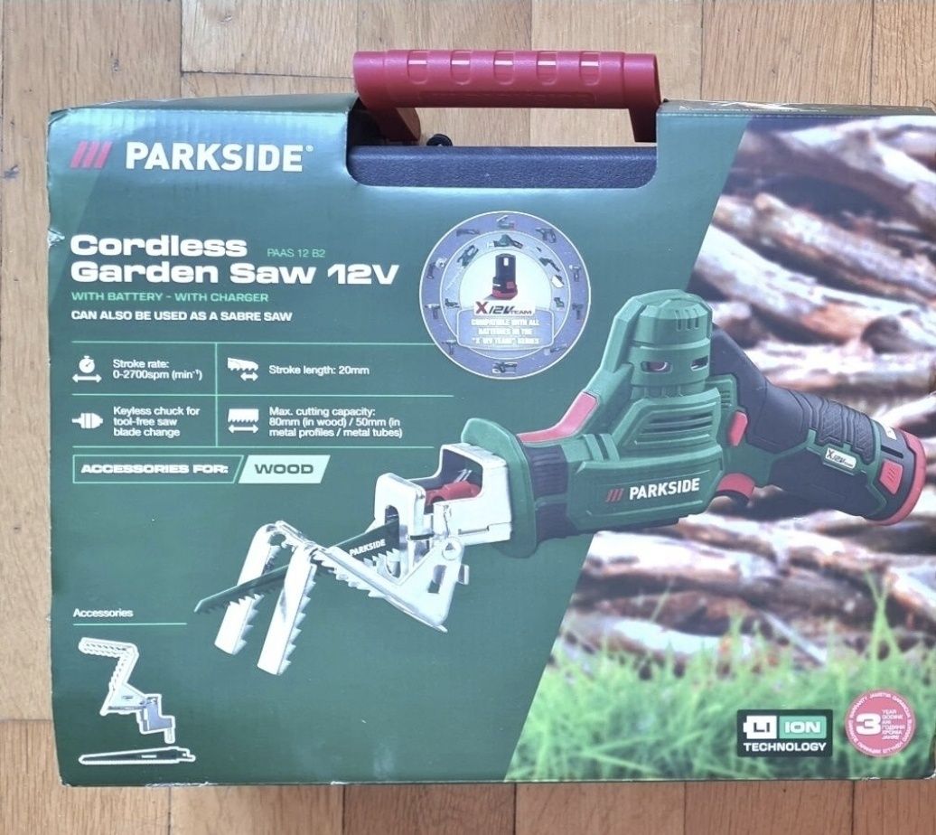 Parkside Перфоратор 12v, Саблен трион 12v, Батерии 12v 2,5/5Ah