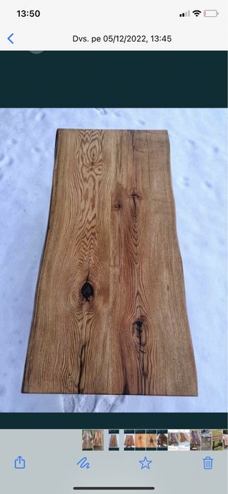 Blat lemn masiv nuc, stejar, brad , cires  pentru baie / bucatarie