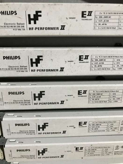 balast electronic tub fluorescent hf-p 2x14-35 tl5 he /// 220-240v 50/