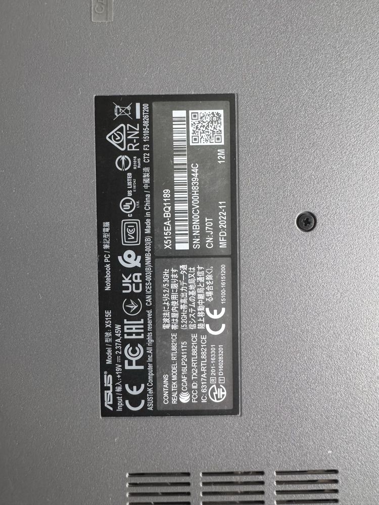 Asus X515EA i3-1115G4 в иделаьном состоянии!