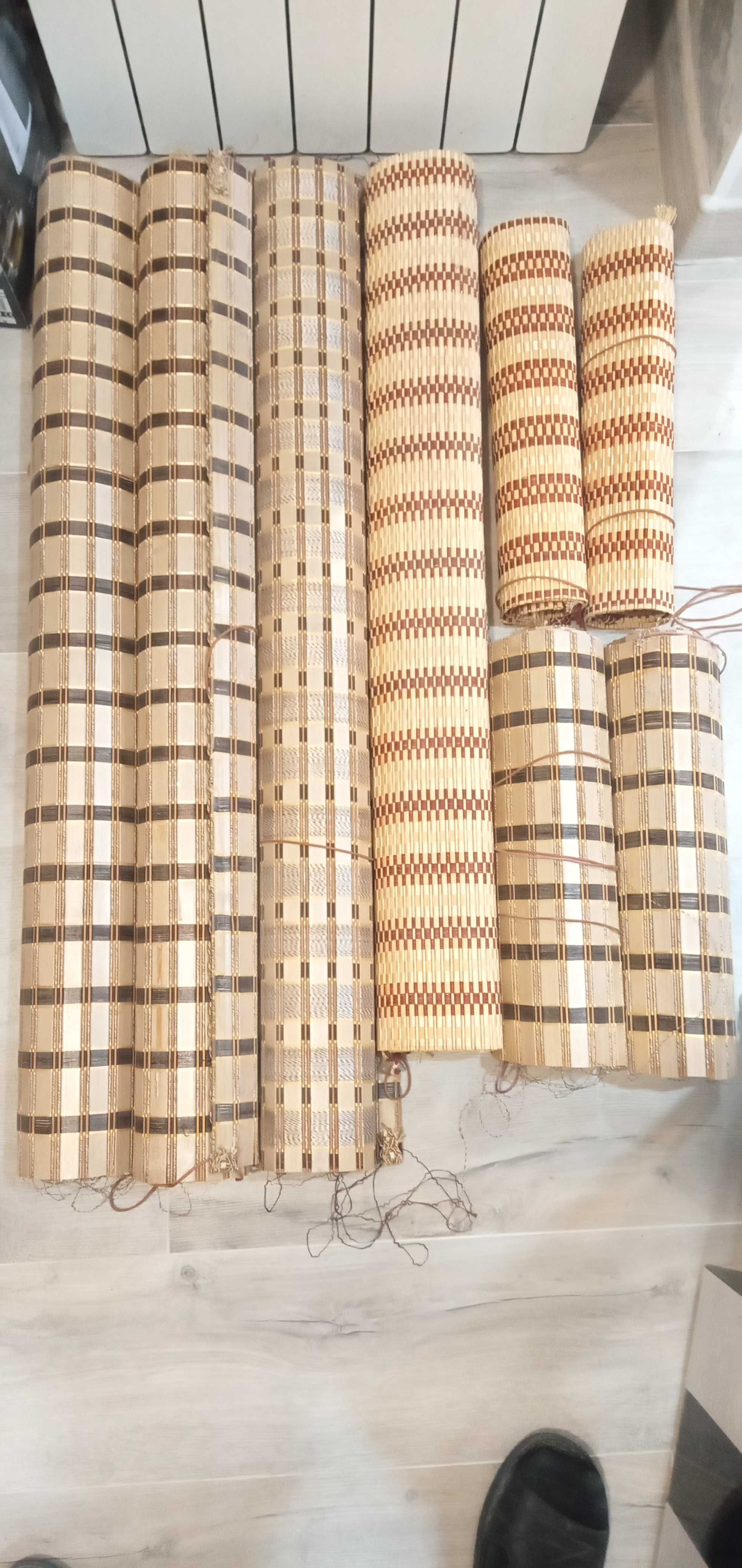 Жалюзи металические в отличном состоянии,бамбуковые, ковёр 2х3 м