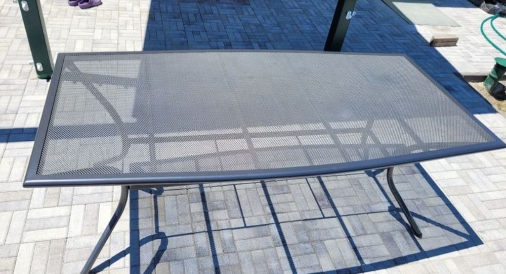 Masa de aluminiu și oțel Larvik 100x200 cm