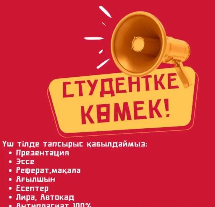 Эссе, Диплом, Отчет по Практике(любое задание по универу/школе)