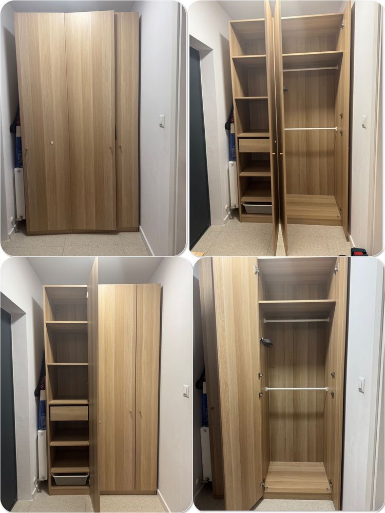 Dressing pax/ Dulap haine (sifonier) ikea stejar