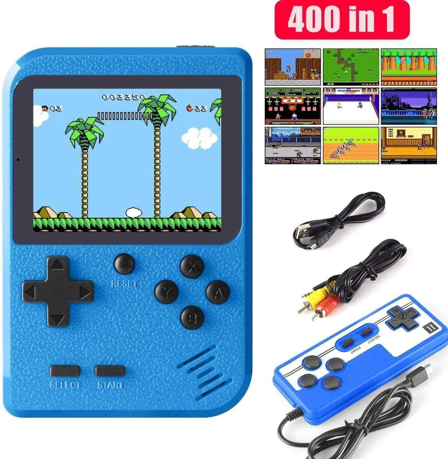 ТВ и джобна игрална конзила Retro Mini Game Player с 400 аркадни ири