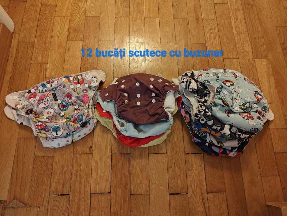 Set mare de scutece textile refolosibile