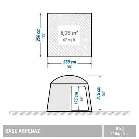 Скидка 20% Палатка Arpenaz Base M - 6 мест