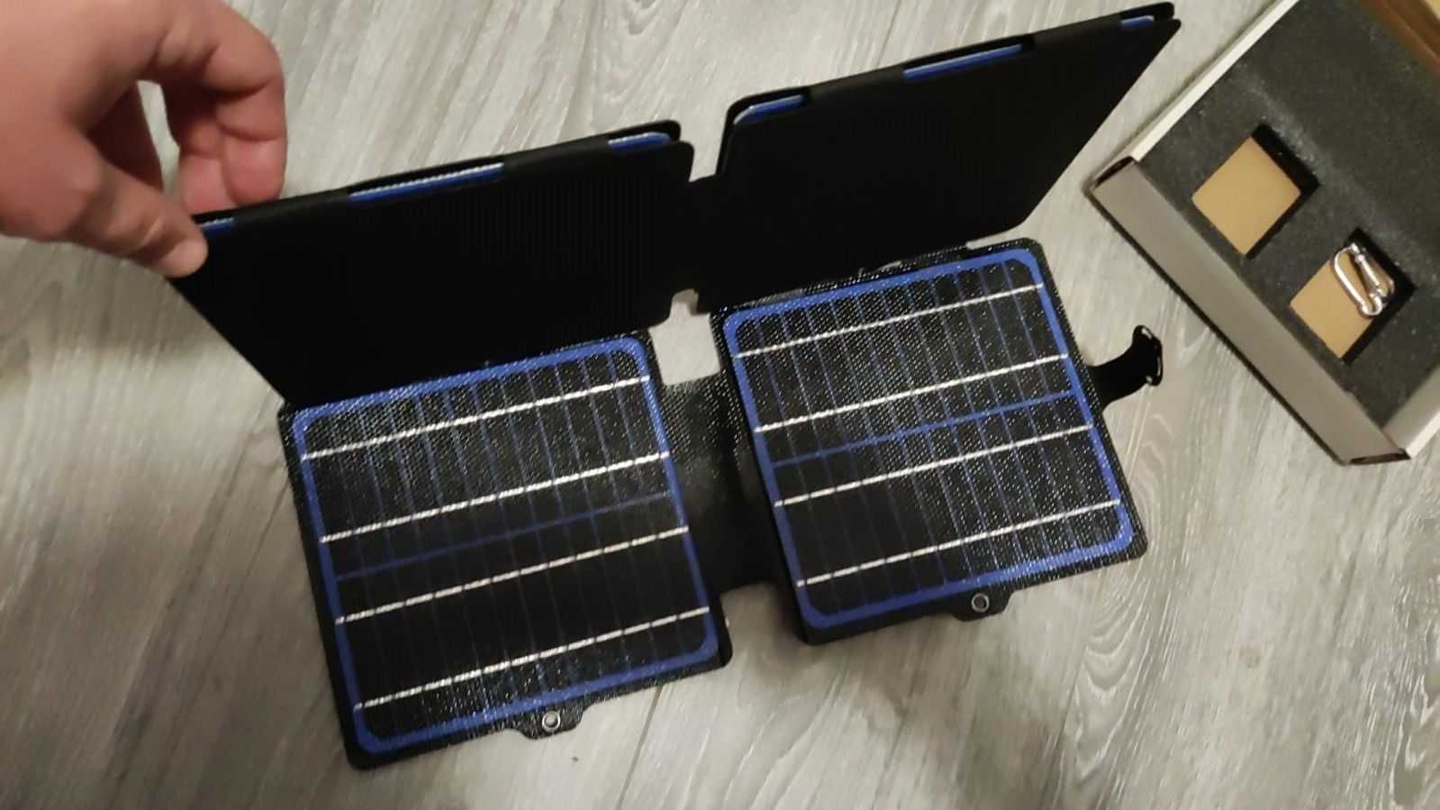 Încărcător solar usb pliabil ETFE 30W, 5V și 12V nou