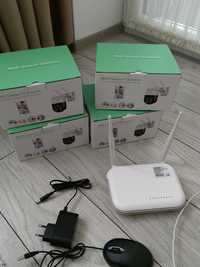 Kit supraveghere 4 camere rotative wifi +nvr wifi