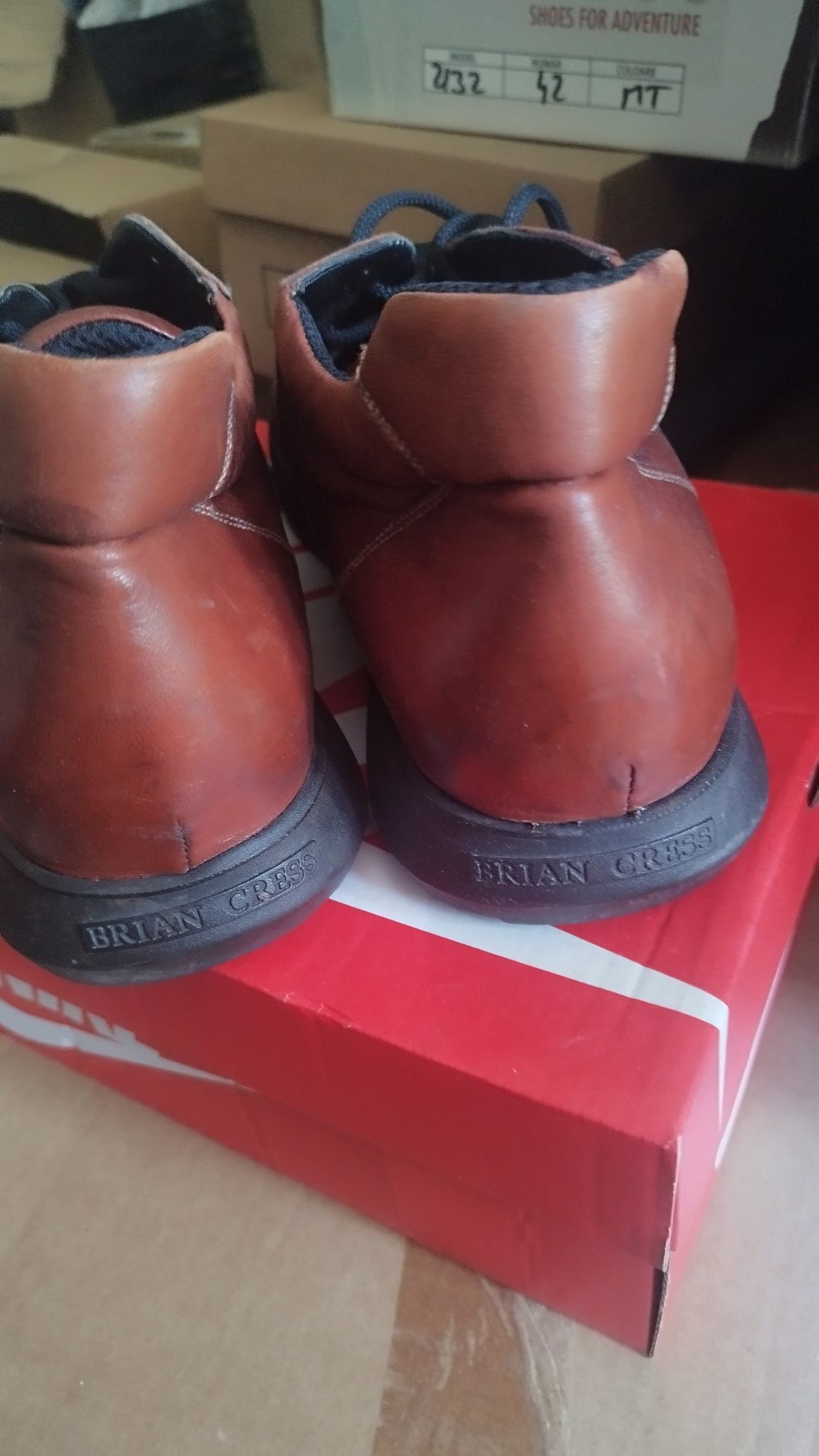 Pantofi sport bărbați măr 44,5-45 piele naturală.