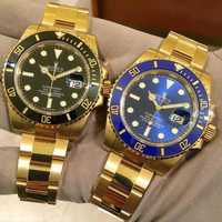 Часовници Rolex Submariner златно / синьо-черно