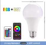 Bec led inteligent multicolor și telecomandă cu 24 de taste