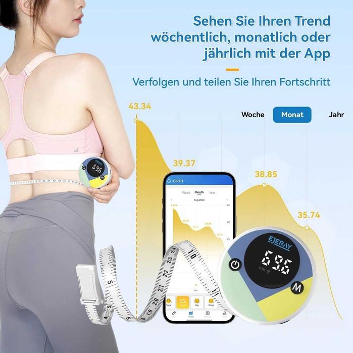 Bandă de măsurare inteligentă pentru corp,