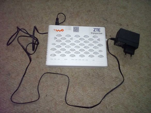 GPON ONU ONT оптичен рутер ZTE ZXHN F627Za - 2GE+2FE, WIFI, USB, Voice