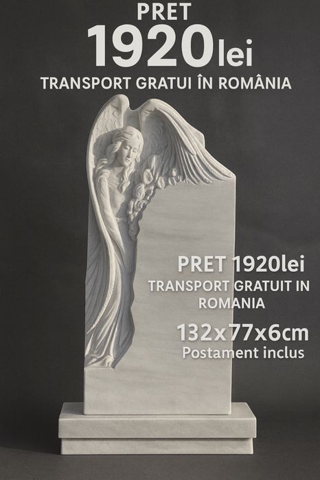 Monumente funerare, Transport gratuit oriunde in Romania