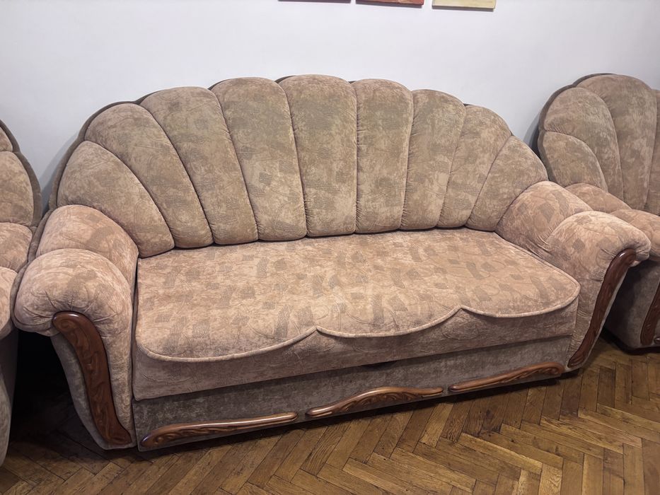 Canapea extensibila + 2 fotolii