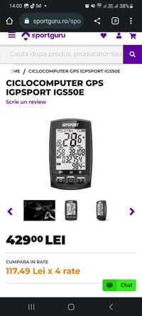 Ciclocomputer GPS iGPSPORT iGS50S (sigilat)