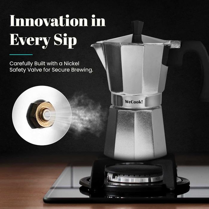 WECOOK! Paola кафеварка за котлон, Италианско кафе, 3чаши