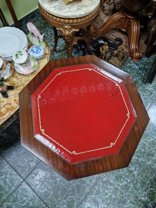 Уникален антикварен английски дървен шкаф бар