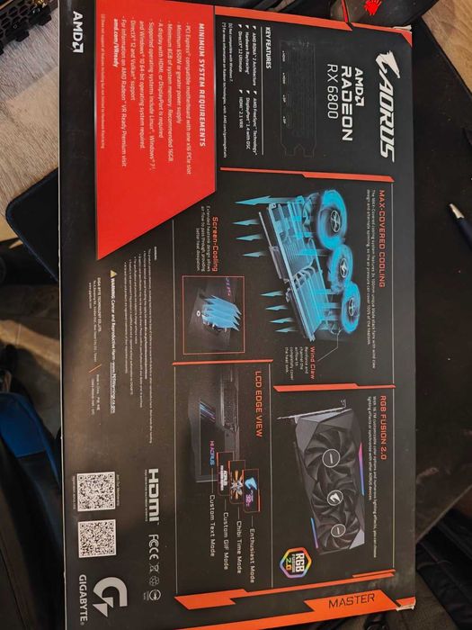 Видеокарта Gigabyte AORUS Master RX 6800 16GB