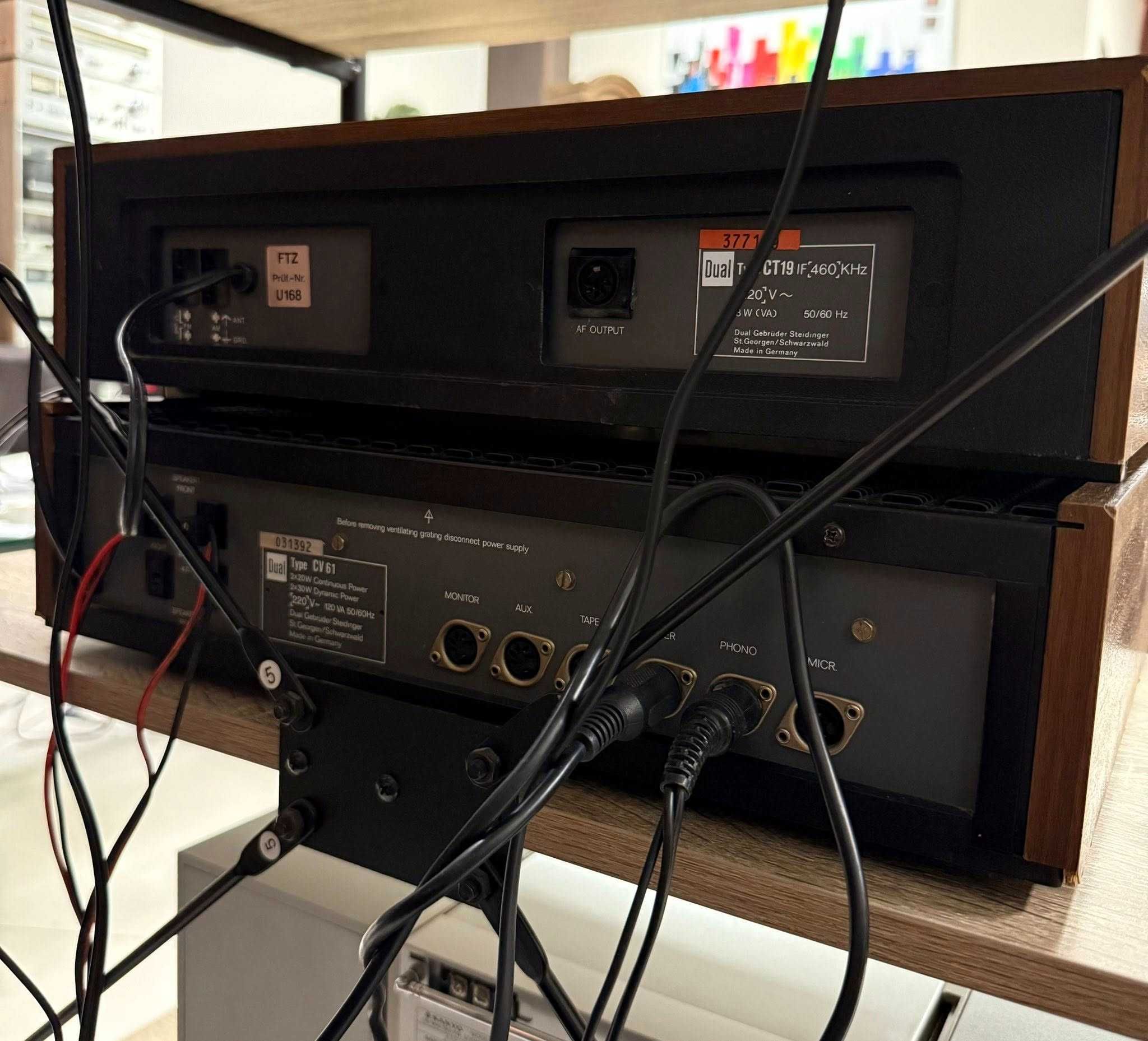 Ретро аудио сет Усилвател DUAL CV61  + Тунер DUAL CT19 - 1976 г