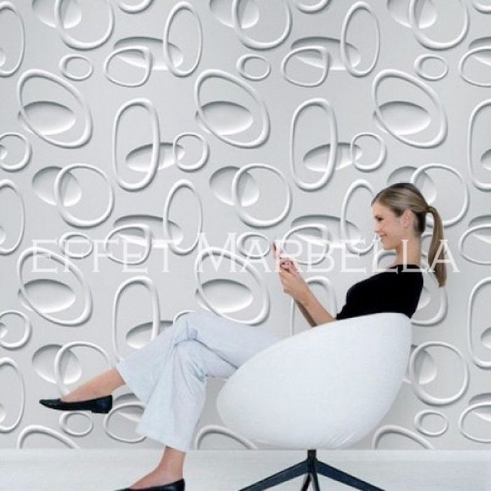 Декоративни 3D панели - 3д гипсови панели, облицовки за стени 0113
