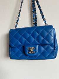 Синя чанта Chanel