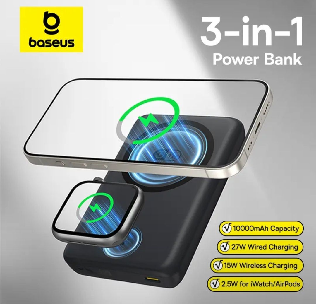 Пауэрбанк powerbank Baseus 10000mAh 27w Magsafe