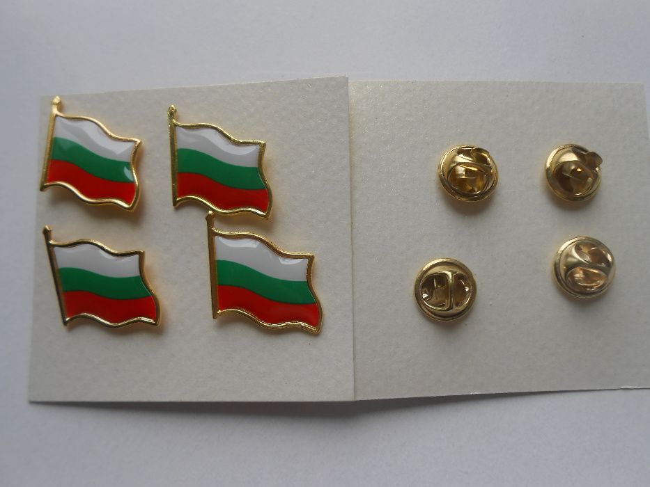 Значка/брошка с Българското знаме /бижутерия/