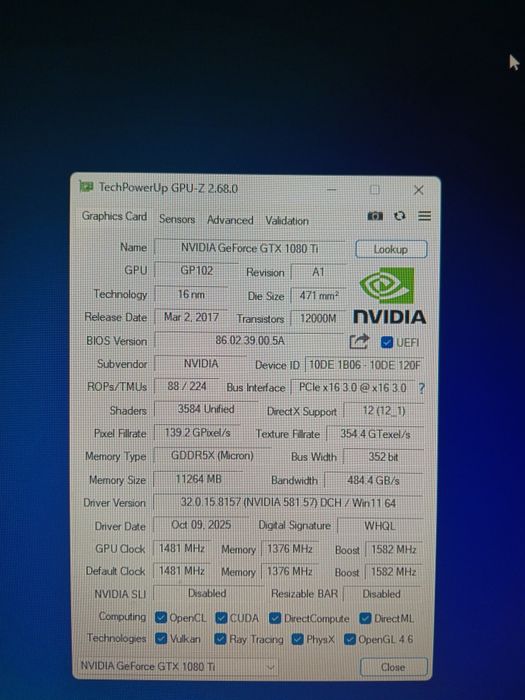 Vând sau schimb  gtx 1080 ti