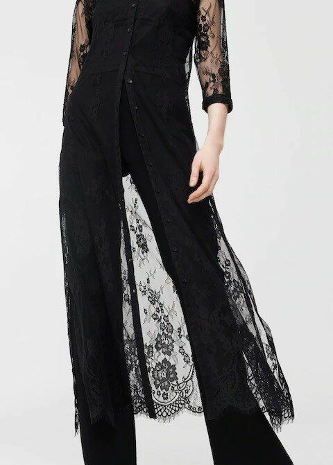 Rochie MANGO din dantela pe tul lunga superba versatila ocazie/sport