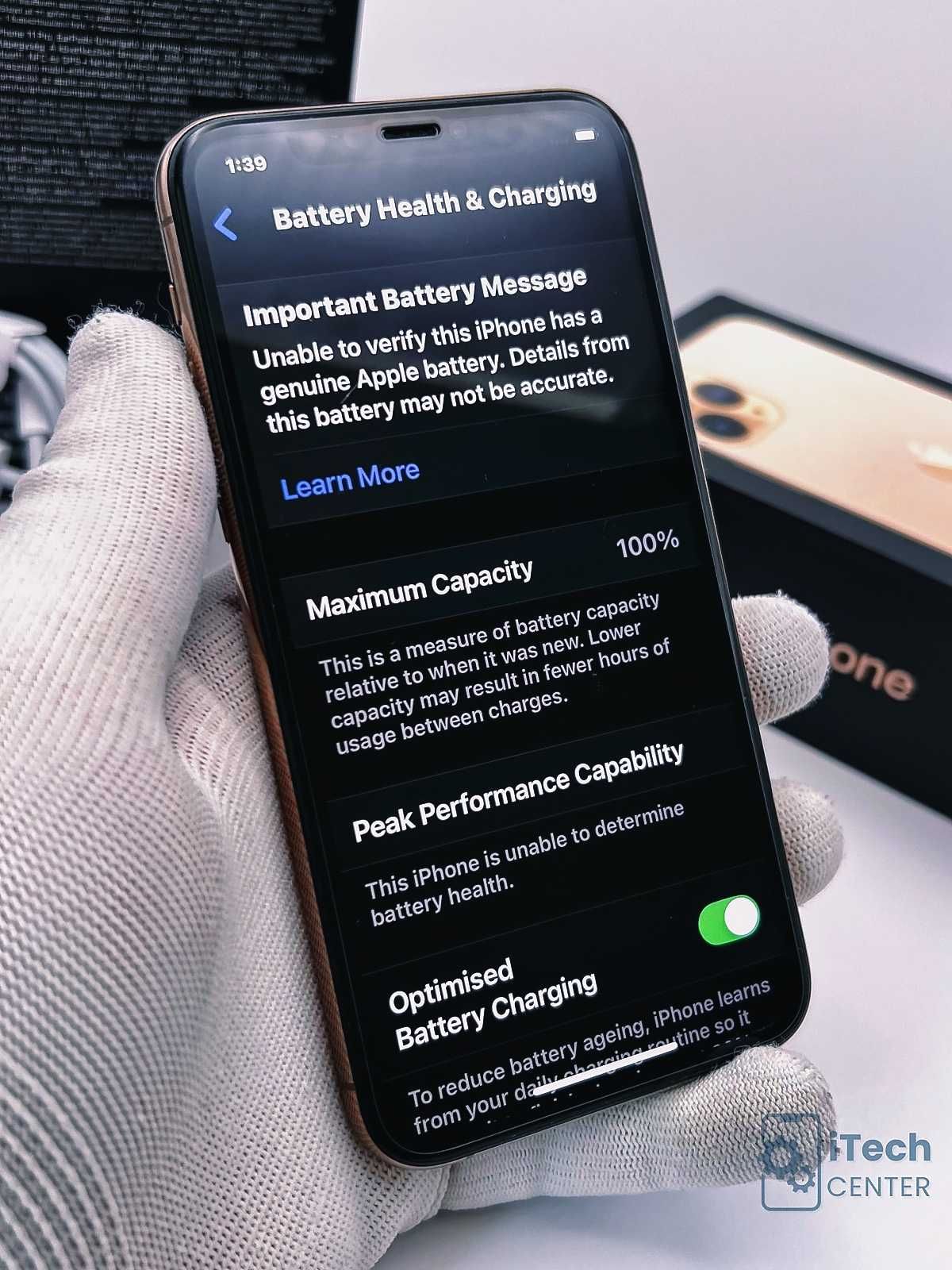 iPhone 11 PRO, 256GB, Gold, 100% батерия, КАТО НОВ, 1г. ГАРАНЦИЯ!