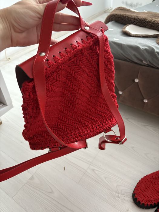 Set ghete si rucsac crosetate manual