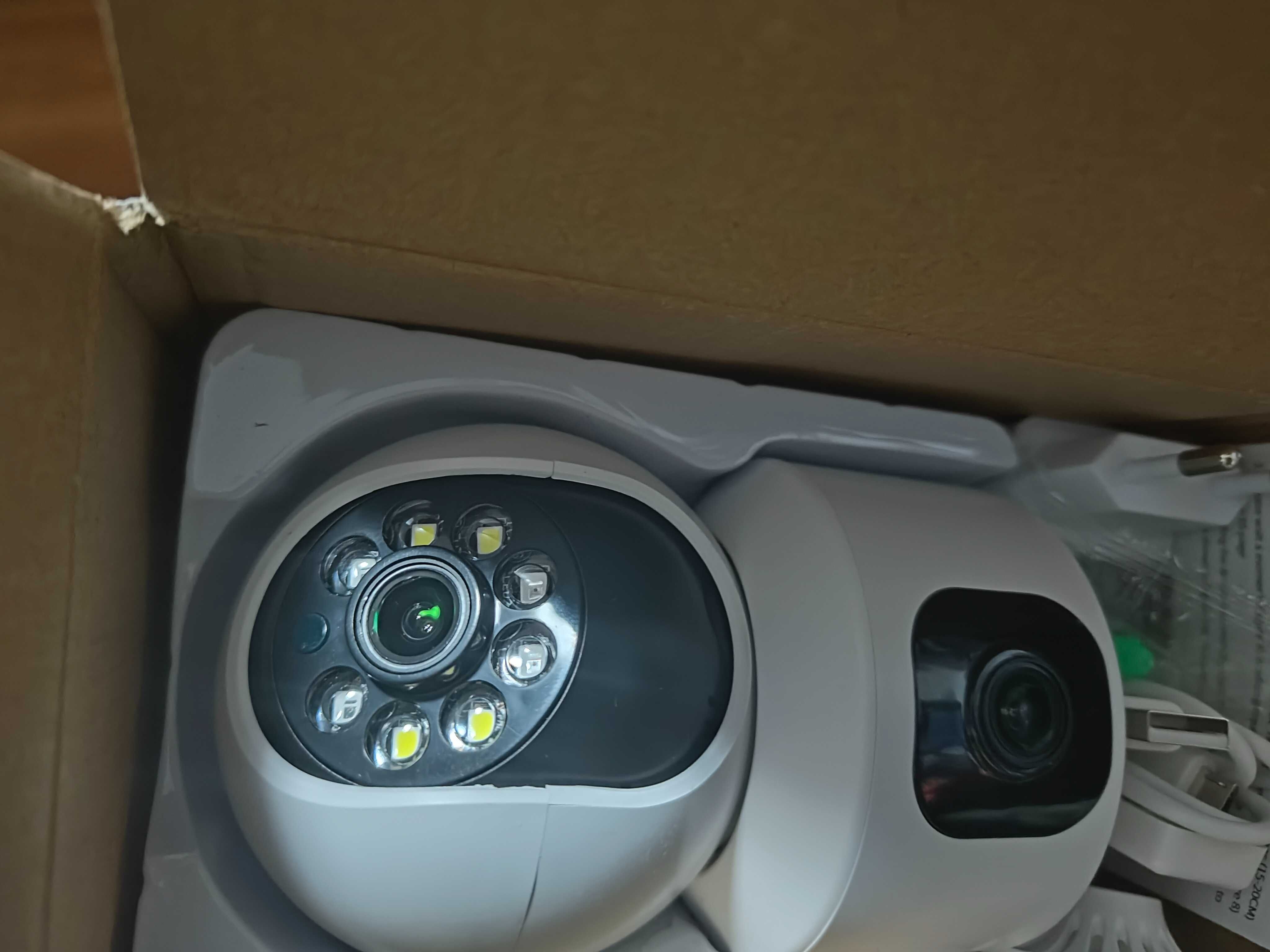 Camera dubla wireless infrarosu, led, tuya 8mpx