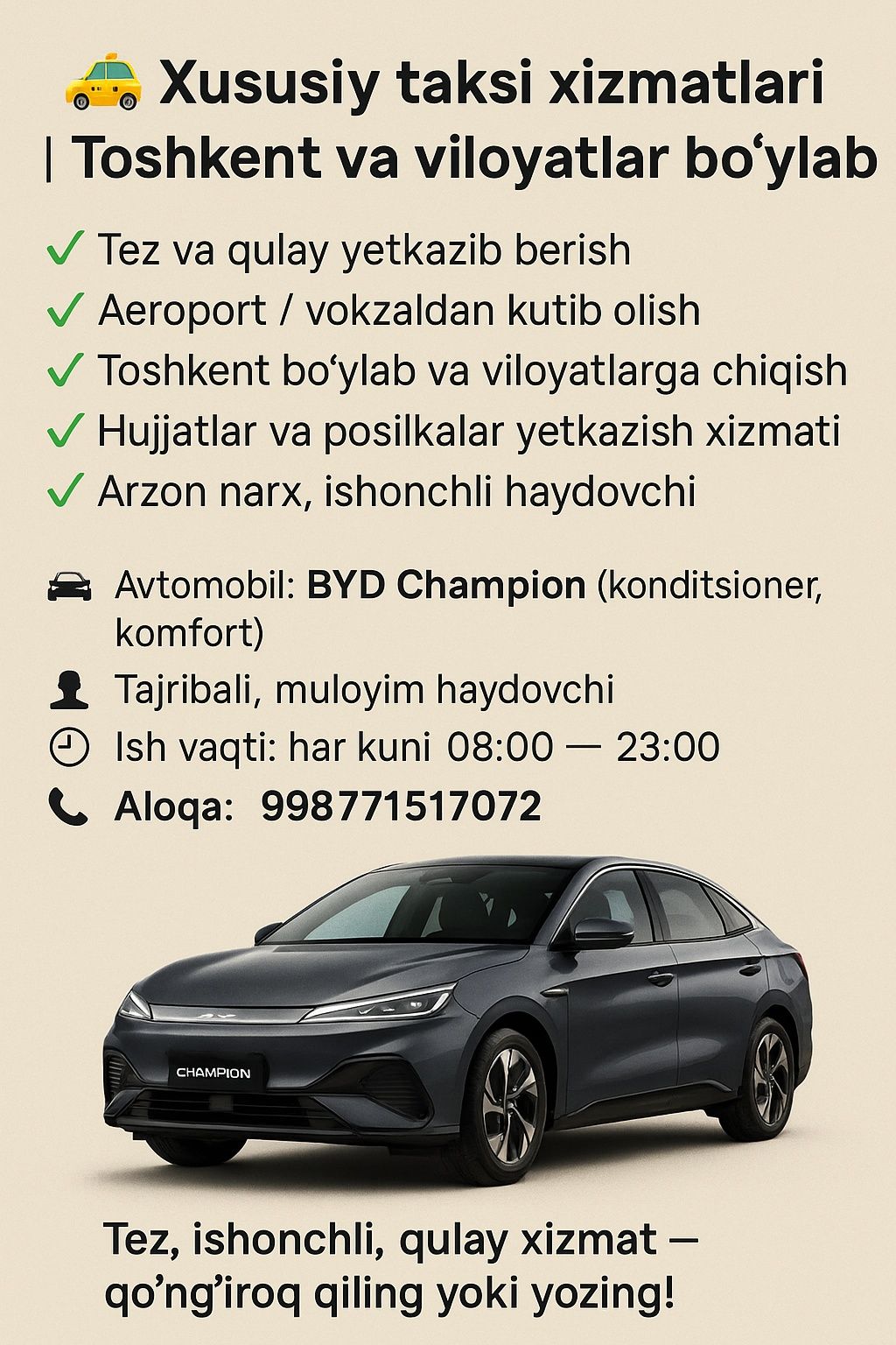 Частное водитель с авто