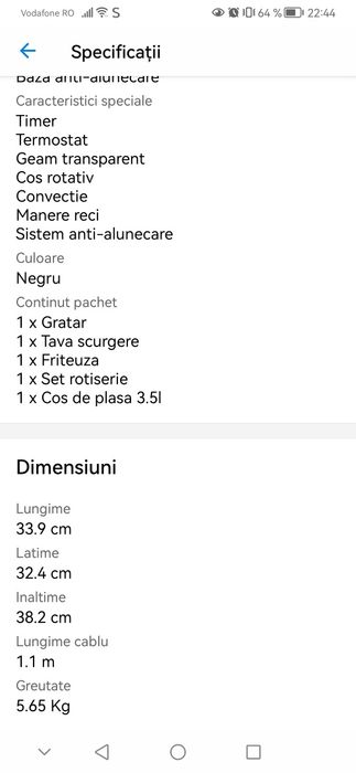 Friteuza digitală fără ulei XXL Star Light
