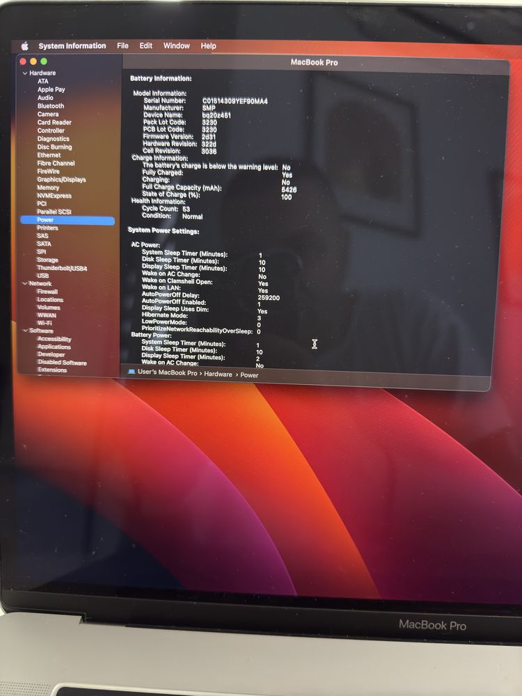 Macbook pro 15" A1707 (2017)